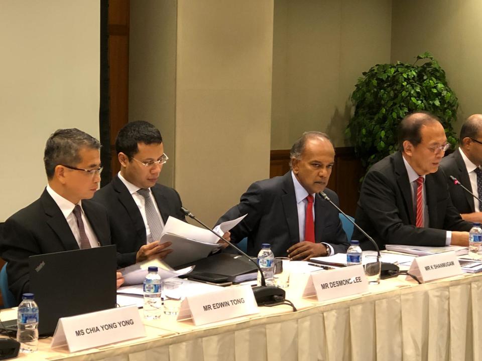 Minister K Shanmugam said the Select Committee had concluded that Thum Ping Tjin lied to it. (Yahoo News Singapore file photo)