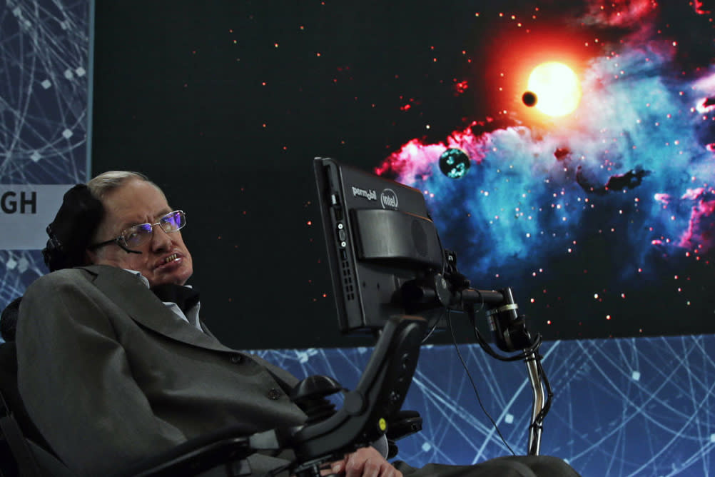 Stephen Hawking announces the exploration initiative, 'Breakthrough Starshot': EPA