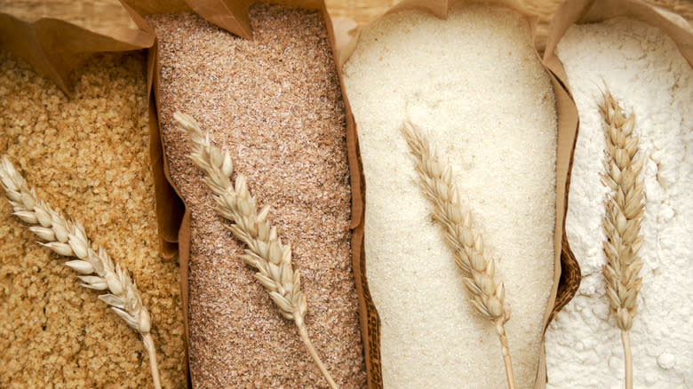 different types of wheat flour