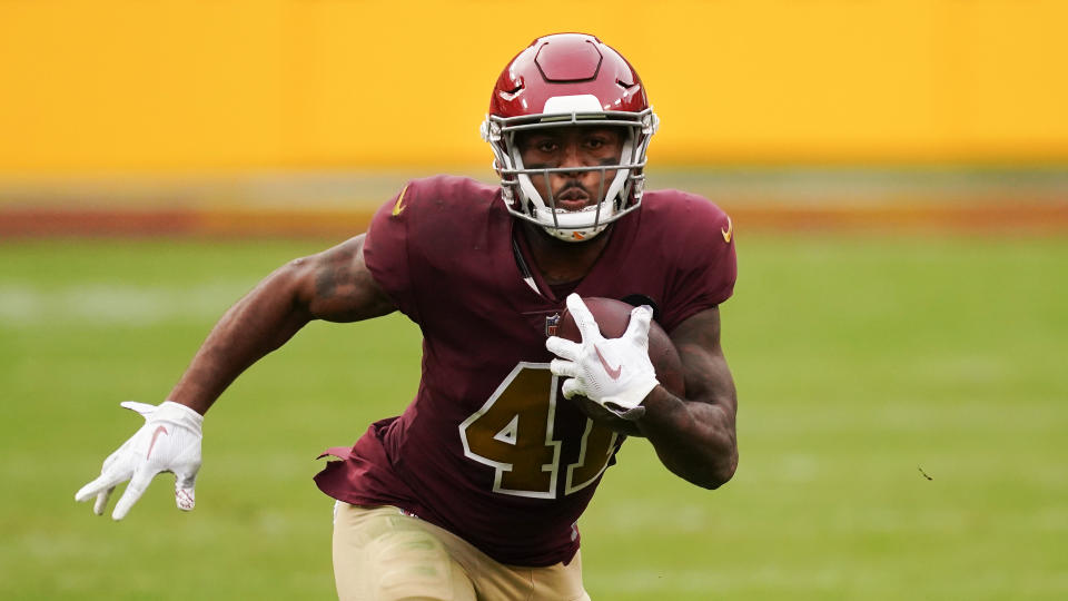 Washington Football Team running back J.D. McKissic (41) 