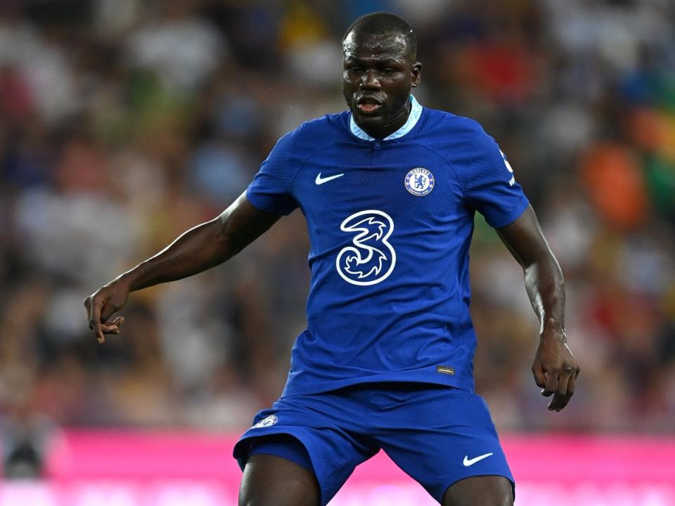 Kalidou Koulibaly in action during the pre-season friendly against Udinese (Chelsea FC via Getty Images)