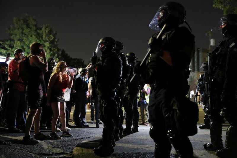 Demonstration against police violence and systemic inequality in Portland