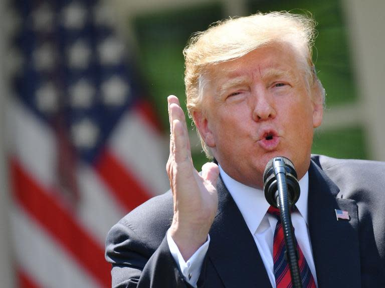 Donald Trump has come out against Alabama’s abortion ban, suggesting in a series of late-night tweets the issue risked dividing Republicans ahead of the 2020 election. The southern state’s Republican government earlier this week passed America’s most restrictive abortion law, banning procedures in all instances other than when the mother’s health is at risk.The bill, which does not include exceptions in cases of rape and incest, passed 26-6 in the senate and was later signed into law by Alabama’s Republican governor Kay Ivey. “As most people know, and for those who would like to know, I am strongly Pro-Life, with the three exceptions – Rape, Incest and protecting the Life of the mother – the same position taken by Ronald Reagan,” Mr Trump tweeted late on Saturday night. “We have come very far in the last two years with 105 wonderful new Federal Judges (many more to come), two great new Supreme Court Justices, the Mexico City Policy, and a whole new & positive attitude about the Right to Life. “The Radical Left, with late term abortion (and worse), is imploding on this issue. We must stick together and Win for Life in 2020. If we are foolish and do not stay UNITED as one, all of our hard fought gains for Life can, and will, rapidly disappear!” Legislation to restrict abortion rights has been introduced this year in 16 states, four of whose governors have signed bills banning abortion if an embryonic heartbeat can be detected.The Alabama bill goes further, banning abortions at any time. Those performing abortions would be committing a felony, punishable by 10 to 99 years in prison, although a woman who receives an abortion would not be held criminally liable.Alabama Republicans hope the law change, which will not take effect for six months and is already facing lawsuits, will ultimately end up being contested in the US Supreme Court. Republican senator Clyde Chambliss, arguing in favour of the Alabama bill, said the whole point was “so that we can go directly to the Supreme Court to challenge Roe v Wade”, the 1973 landmark decision establishing a woman’s right to an abortion.Mr Trump has in recent months used the issue of abortion to launch misleading attacks against Democrats, whom he has repeatedly wrongly accused of supporting “executing babies” after birth. The issue looks set to become a central one in the upcoming 2020 elections, with a number of Democratic presidential candidates having already declared their intention to challenge attempts to outlaw abortions. “Even as states like Georgia, Alabama, Kentucky, Ohio, and Mississippi are hell-bent on overturning Roe v Wade and outlawing abortion in this country, there are more of us across the country who are ready to defend women’s reproductive freedom. We won’t go backward,” Senator Kamala Harris tweeted on Saturday.