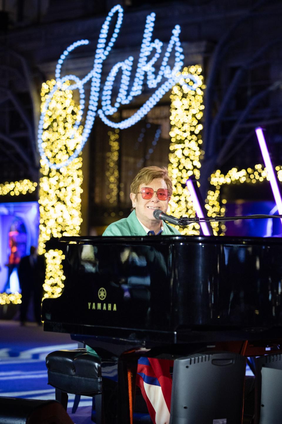 Sir Elton John Rings in The Holidays With Saks Fifth Avenue