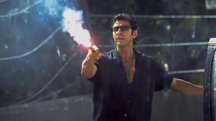 Goldblum... is eager to bring back 'sassy' Dr Ian Malcolm for Jurassic World 2 - Credit: Universal