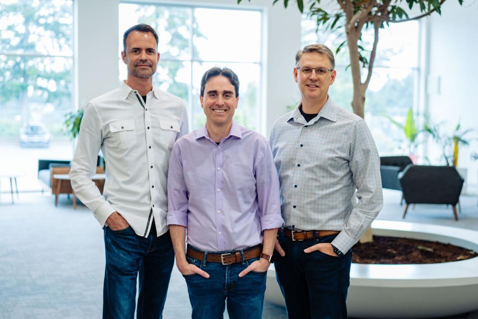 Helion’s co-founders. From left to right: Chris Pihl (CTO), David Kirtley (CEO), George Votroubek (Director of Research)