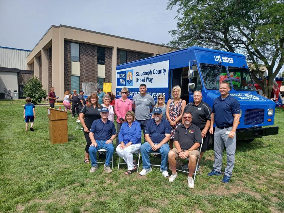 Morgan Olson donated a community support response vehicle to the St. Joseph County United Way Saturday, Aug. 5.