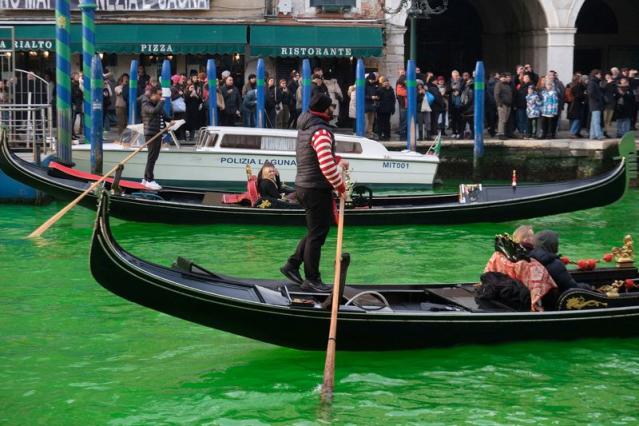 After Venice's Grand Canal turned green, investigation opened into why