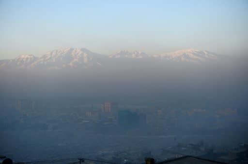 Toxic smog caused by people burning coal, wood, car tyres and garbage to keep warm, has blanketed Kabul