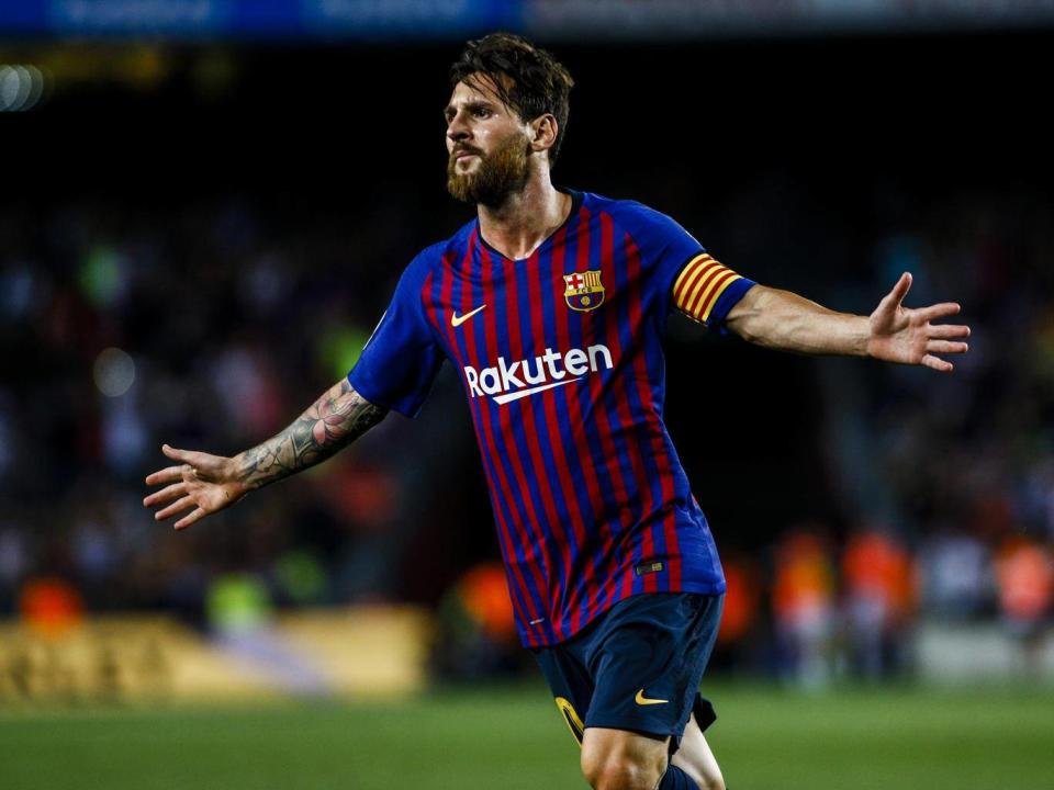 Lionel Messi celebrates (NurPhoto via Getty)