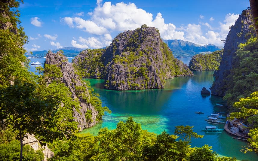 The Philippine island of Palawan: