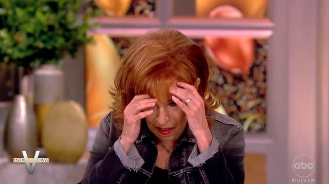 <p>ABC</p> Joy Behar is pictured on 'The View' on October 6, 2023.