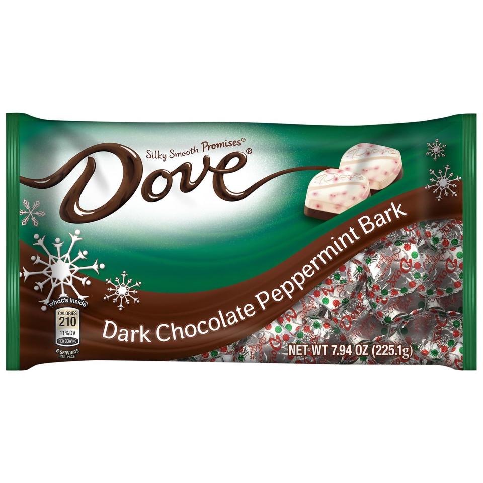 Dove Dark Chocolate Peppermint Bark