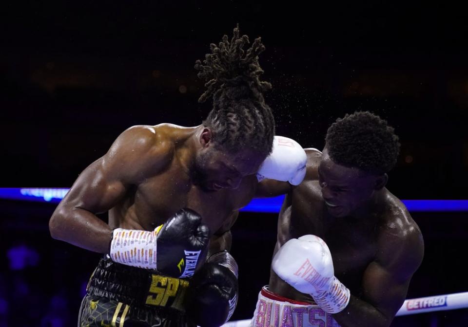 Joshua Buatsi (right) beat Craig Richards in London (Adam Davy/PA) (PA Wire)