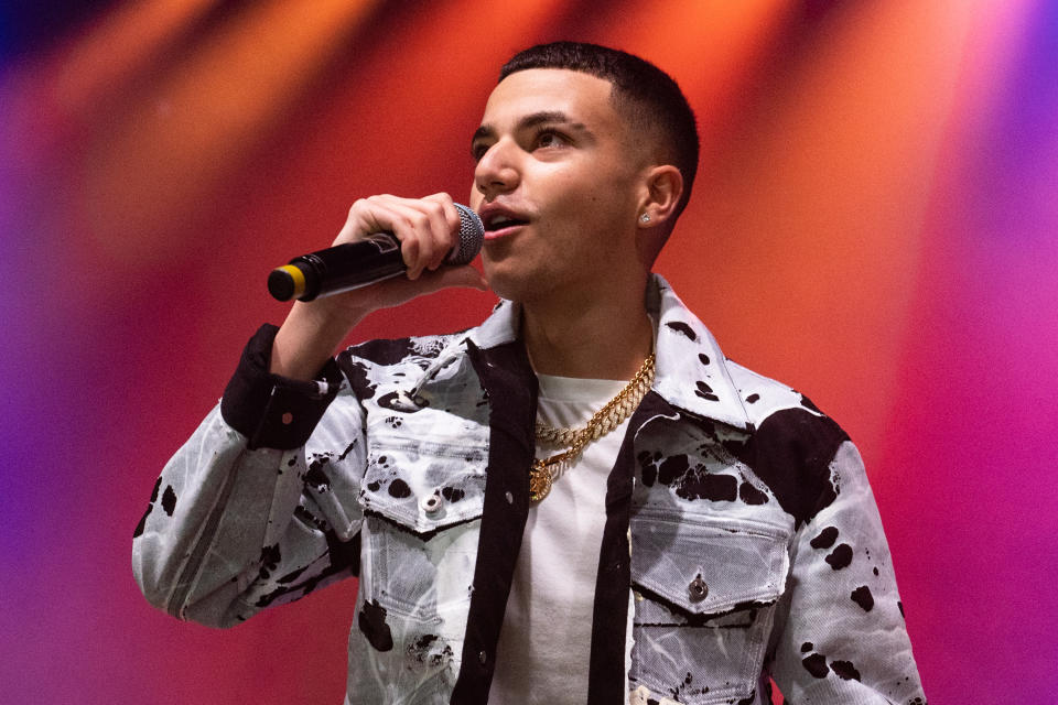 Junior Andre performs at O2 Shepherd's Bush Empire on April 22, 2023 in London, England. (Photo by Lorne Thomson/Redferns)