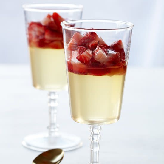 Riesling Gelée with Strawberry Conserve