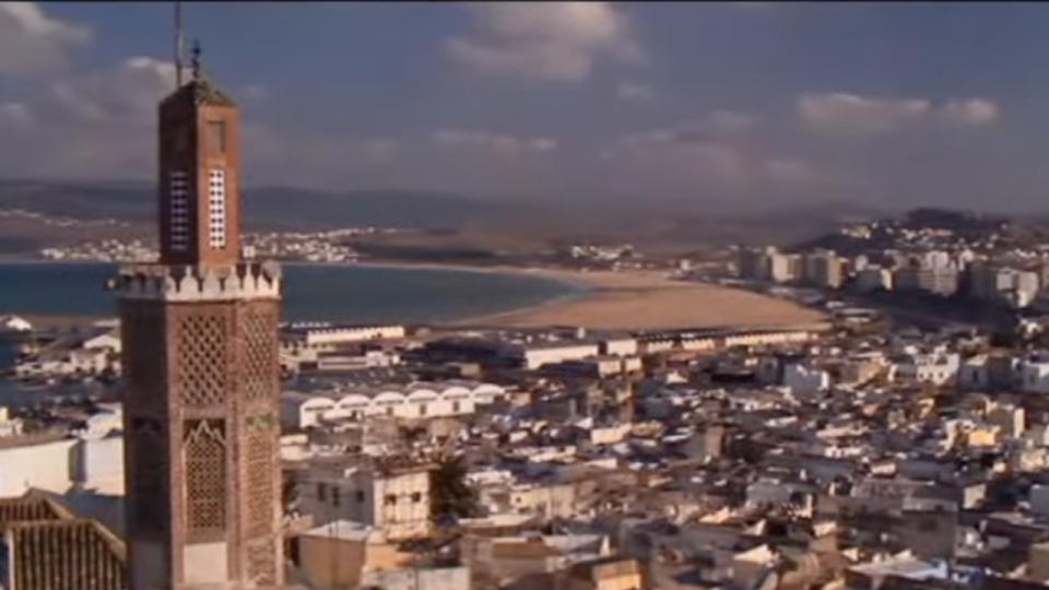 Overhead shot of Tangier from The Living Daylights