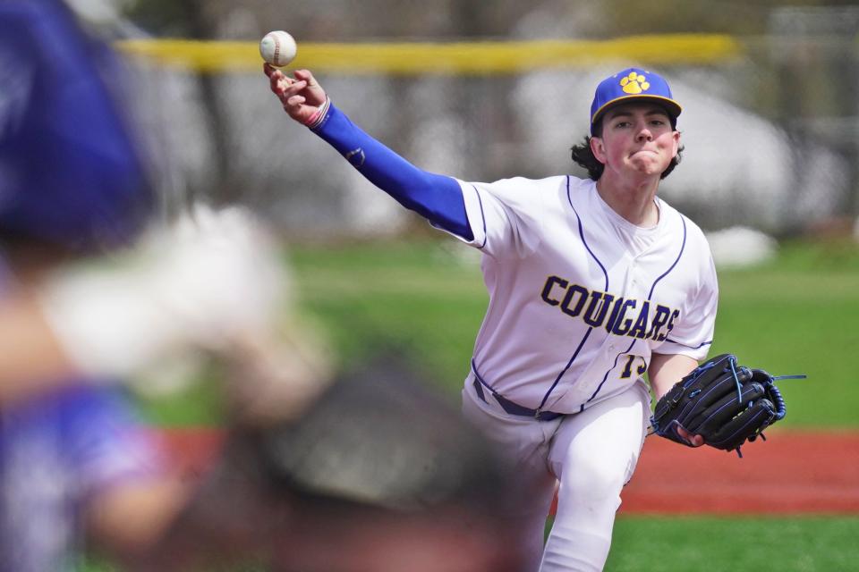 Vin Pontarelli was pitching with confidence Friday and the North Providence offense spotting him eight runs in the first certainly helped. Pontarelli threw a complete game as the Cougars beat Middletown, 9-1, for their second straight win.