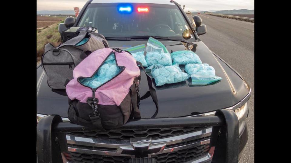 Approximately $3 million in Fentanyl pills were seized after a traffic stop in Fresno County by the California Highway Patrol.