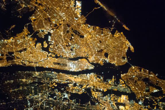 New York City from space.