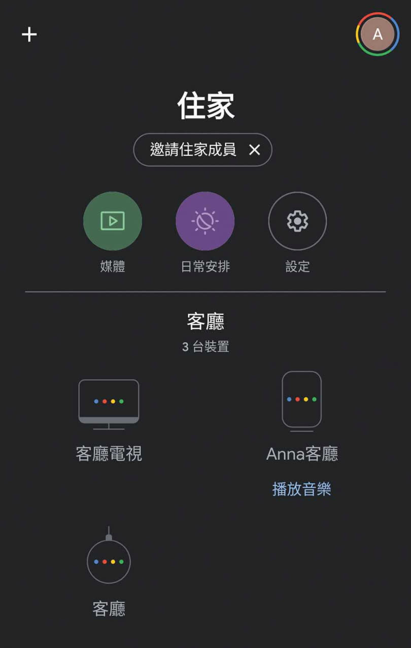 下載Google Home App，再完成基本設定後，就可開始使用Nest Audio智慧音箱。（圖／Google Home App截圖）