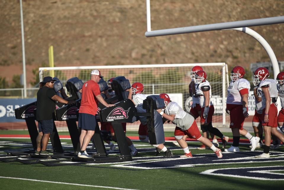 The Crimson Cliffs offense returns four of five starters from a year ago and is one of the most experienced positional groups in the region.