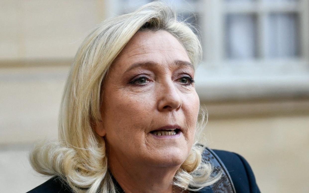 Marine Le Pen said the row showed that ‘it’s hatred all the time, everywhere, non-stop fighting’ - Stephane de Sakutin/AFP