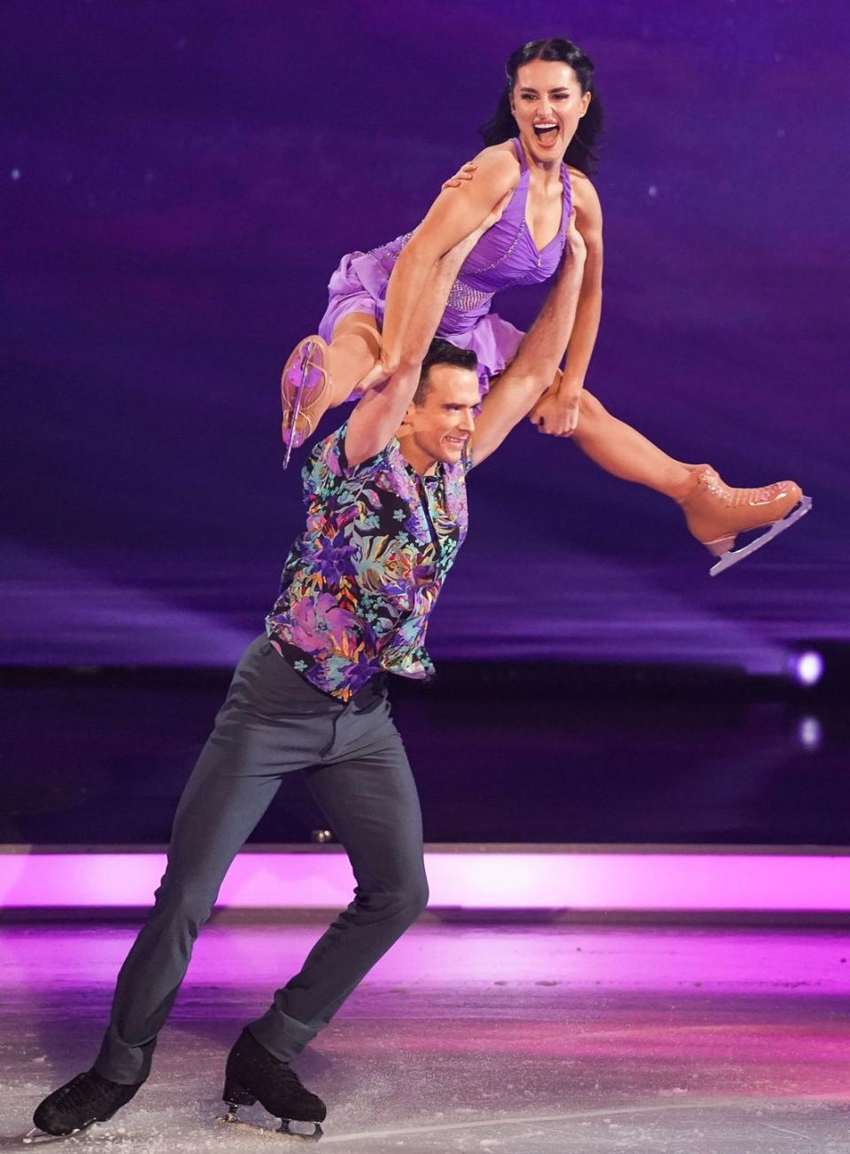 amber davies and simon seneca, dancing on ice