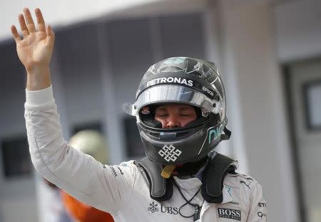 Hungary Formula One - F1 - Hungarian Grand Prix 2016 - Hungaroring, Hungary - 23/7/16 Mercedes' Nico Rosberg after qualification REUTERS/Laszlo Balogh