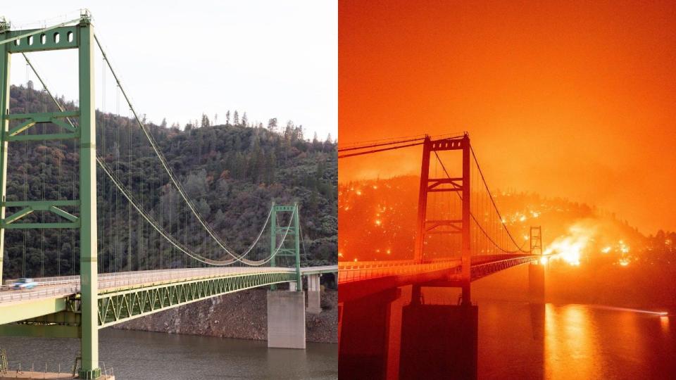 california wildfires before and after