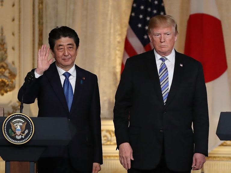 Donald Trump and Shinzo Abe fail to agree on US tariff exemption for Japan