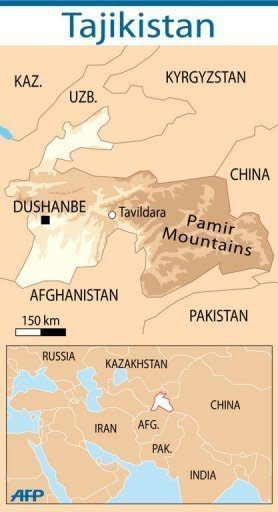 Map of Tajikistan and neighbouring countries. Tajik government forces have declared a temporary ceasefire to allow for talks in a deadly operation to reassert government control in the southeast over militants loyal to an ex-warlord