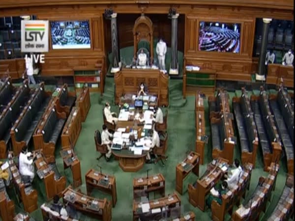 Visual from Lok Sabha