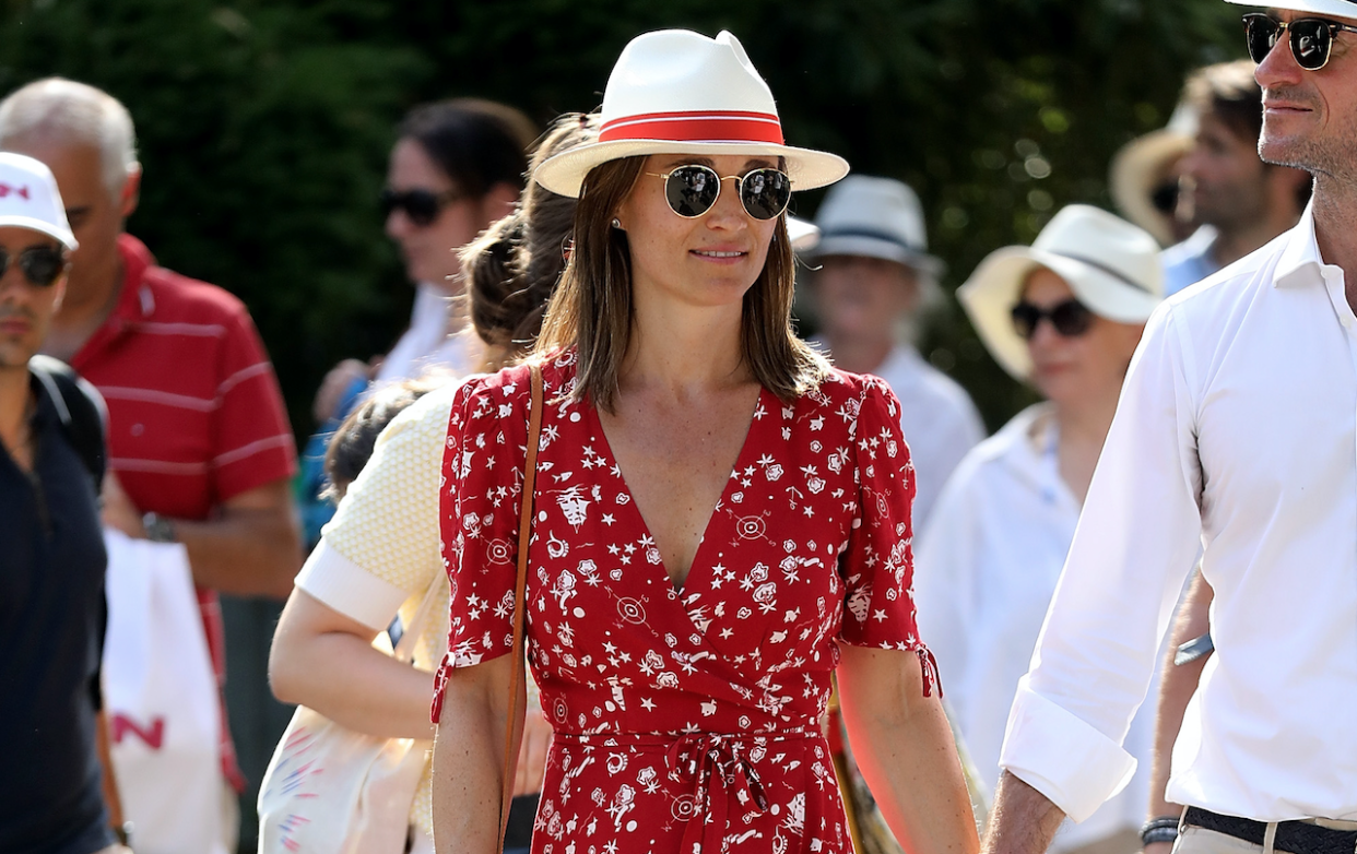 Pippa Middleton attended the French Open in Paris with husband James Matthews. [Photo: Getty]