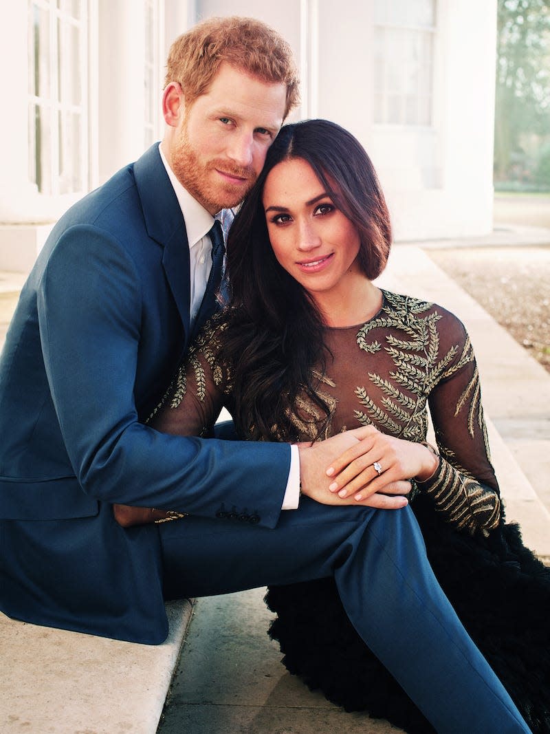 prince harry meghan markle engagement photo