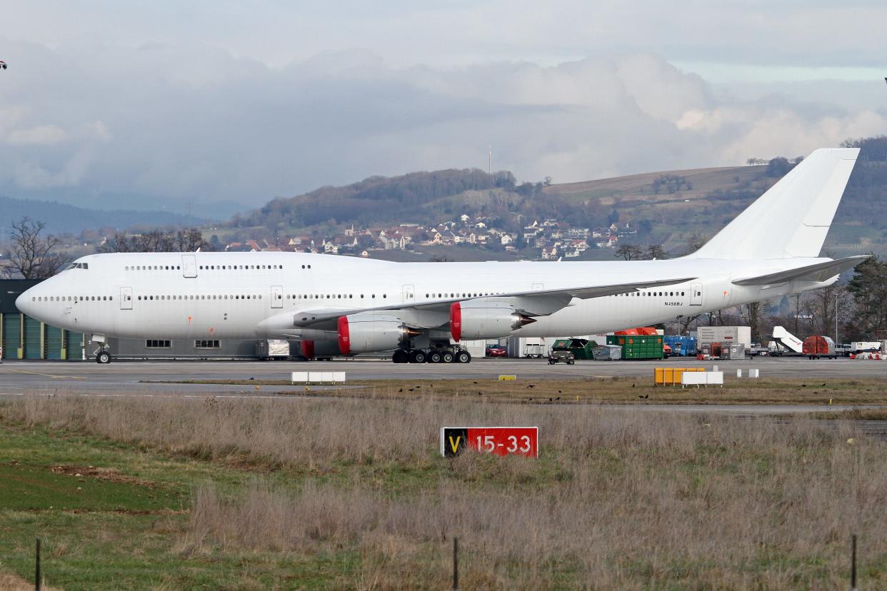 Exterior shot of Boeing 747-8, which has reportedly been dismantled