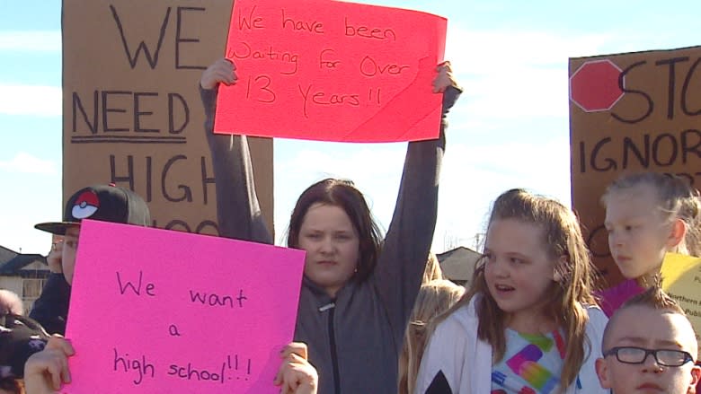'It's our turn': Calgary parents frustrated with delay in new high school construction