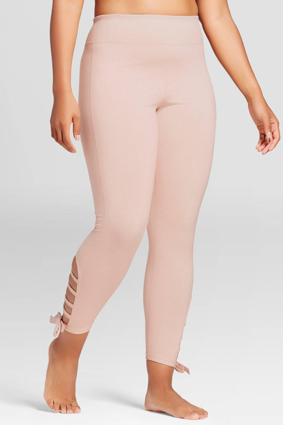 <p><em>Light Pink Leggings, JOYLAB (Available at Target), $32</em><br></p><p><a rel="nofollow noopener" href="https://www.target.com/p/women-s-plus-comfort-side-tie-7-8-leggings-joylab-153/-/A-52754172?clkid=a5e12644N673a510815729c89c764b577&lnm=81938&afid=ShopStyle%20Inc.&ref=tgt_adv_xasd0002" target="_blank" data-ylk="slk:BUY NOW;elm:context_link;itc:0;sec:content-canvas" class="link ">BUY NOW</a></p>