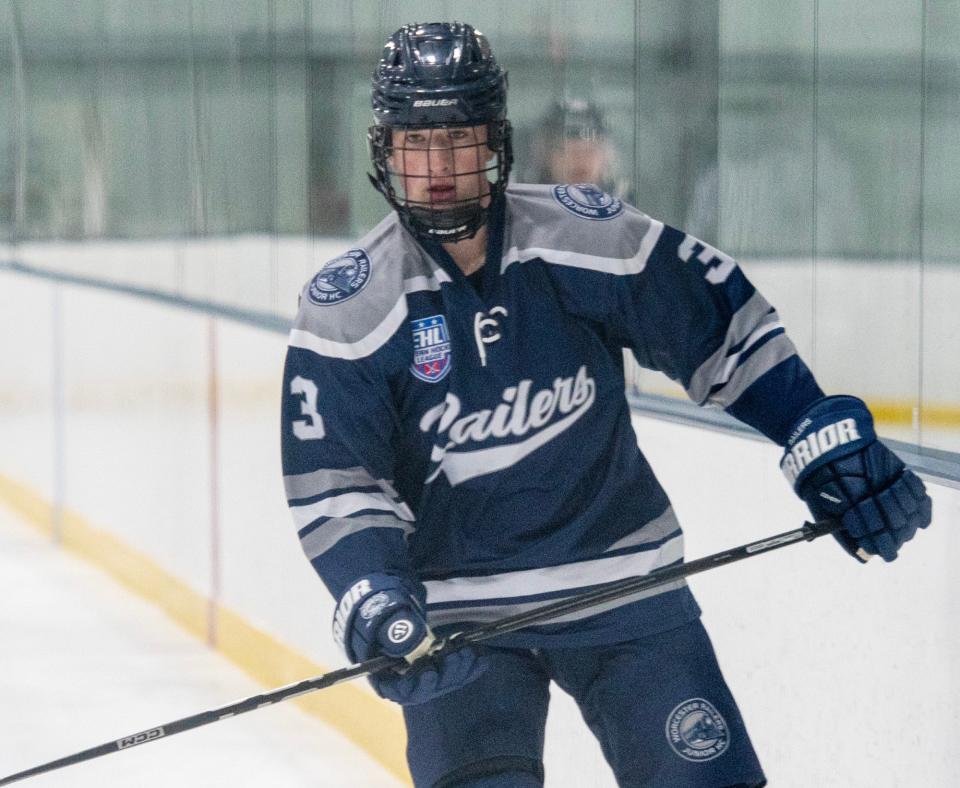 Worcester Railers Junior Hockey Club's Declan Chapman.