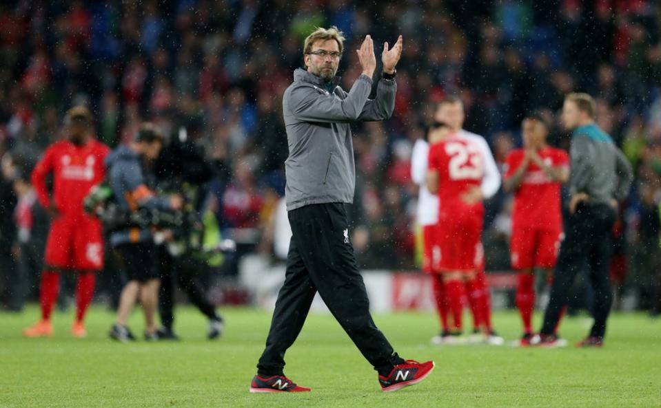 Klopp had taken charge of Liverpool the previous October (David Davies/PA) (PA Archive)