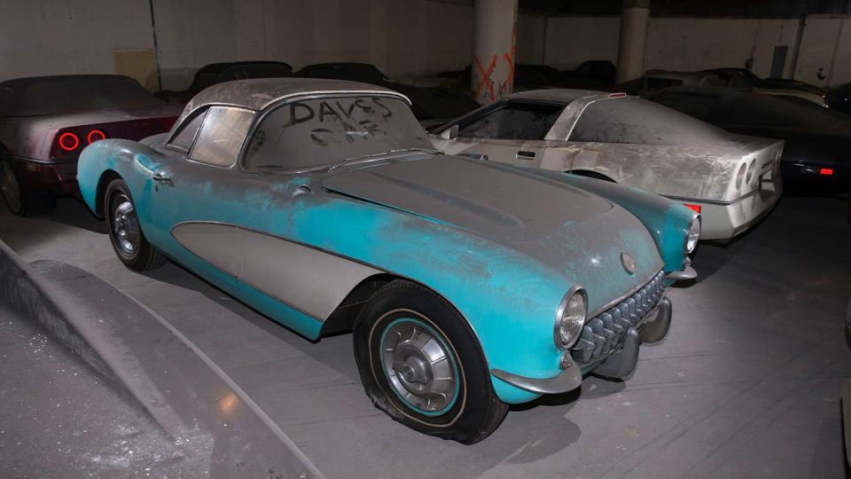 <img src="1956-corvette-barn-find-front.jpg" alt="This rare 1956 Chevrolet Corvette is one of 36 Corvettes left for 30 years">