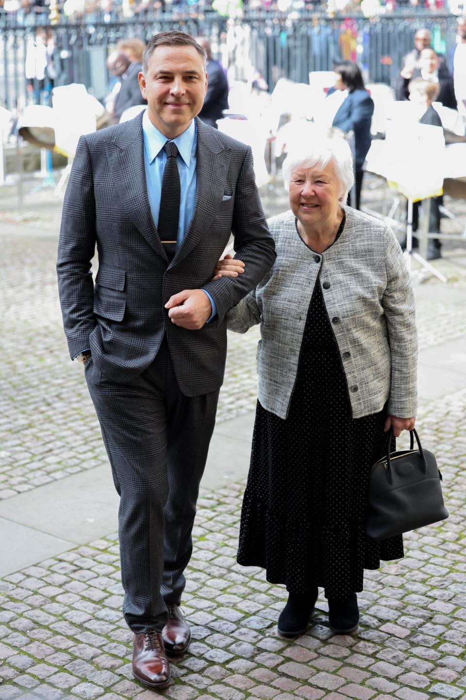 David Walliams and Kathleen Williams arrive at Westminster Abbey for The Commonwealth Day Service (Getty Images)