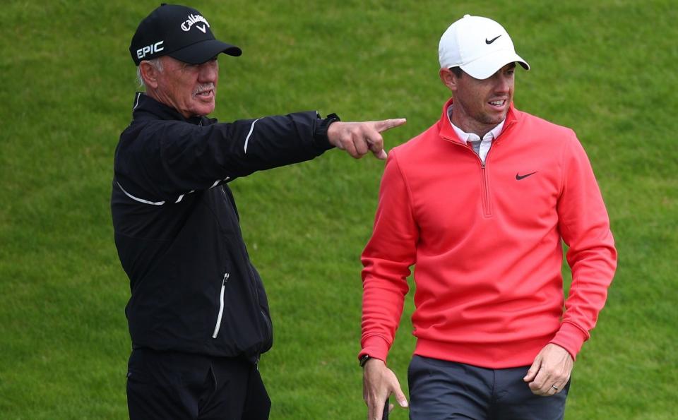 Pete Cowen and Rory McIlroy - GETTY IMAGES