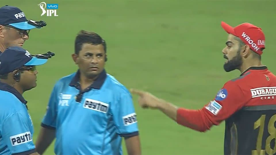 He really was furious. Pic: IPL