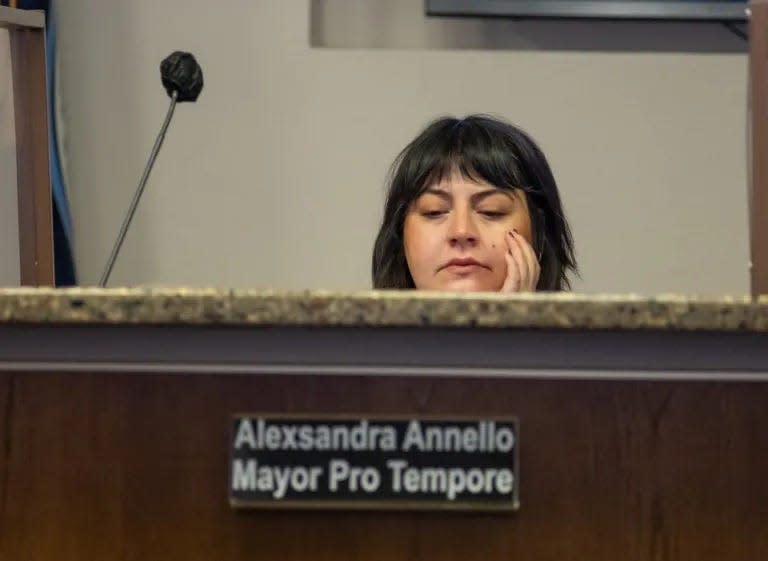 Alexsandra Annello, District 2 City Council representative, attends a meeting.