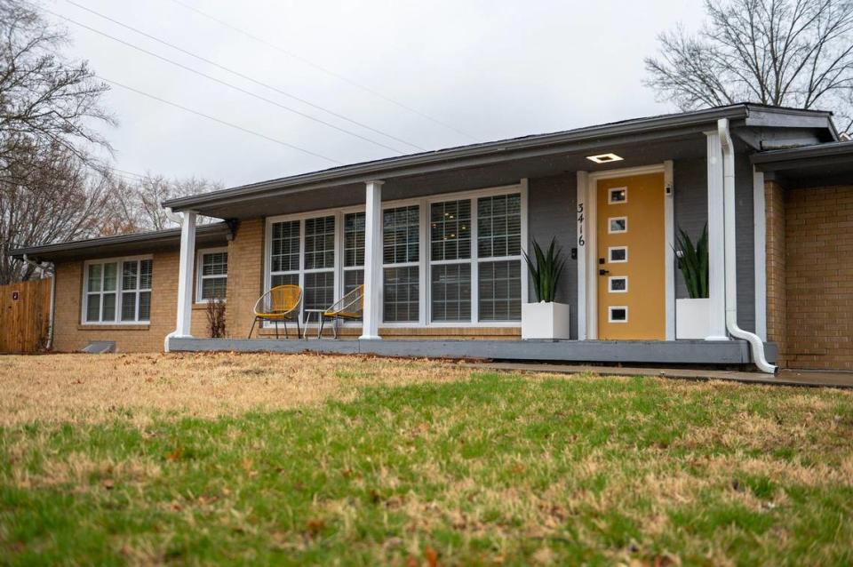 The Elvis Retreat House at 3416 S. Crysler Ave. in Independence opened Feb. 15. The Airbnb is a former private home built by a prominent dentist and his wife in the 1950s.