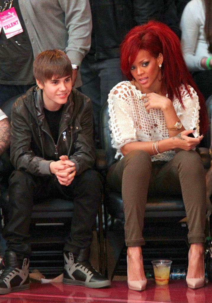 Bieber Rihanna NBA All Star Game