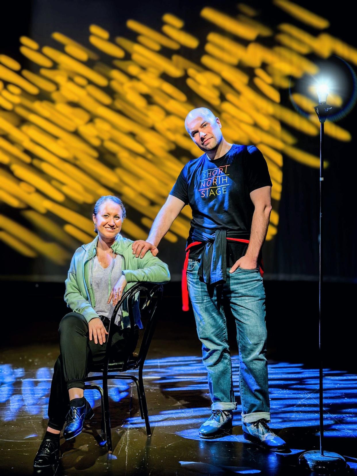Short North Stage’s Associate Artistic Director Dionysia Williams Velazco and Artistic Director Edward Corignan on the Garden Theater’s MainStage