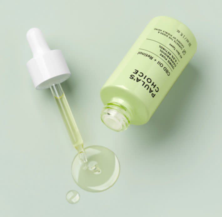 <p>A CBD/retinol blend? Yes, please! The retinol in this luxurious facial oil helps to smooth the skin and reduce fine lines, and 150mg of USA-grown cannabidiol helps to soothe and reduce redness. I use this at night with a facial massage tool and follow with a night cream. </p><span class="copyright"> Paula’s Choice </span>