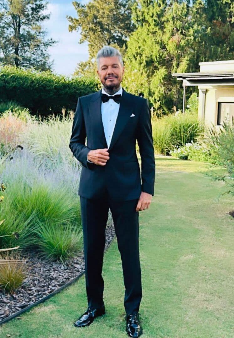 ¡Papá orgulloso! Marcelo Tinelli publicó en sus redes sociales el elegante traje con el que presenció la boda de su 